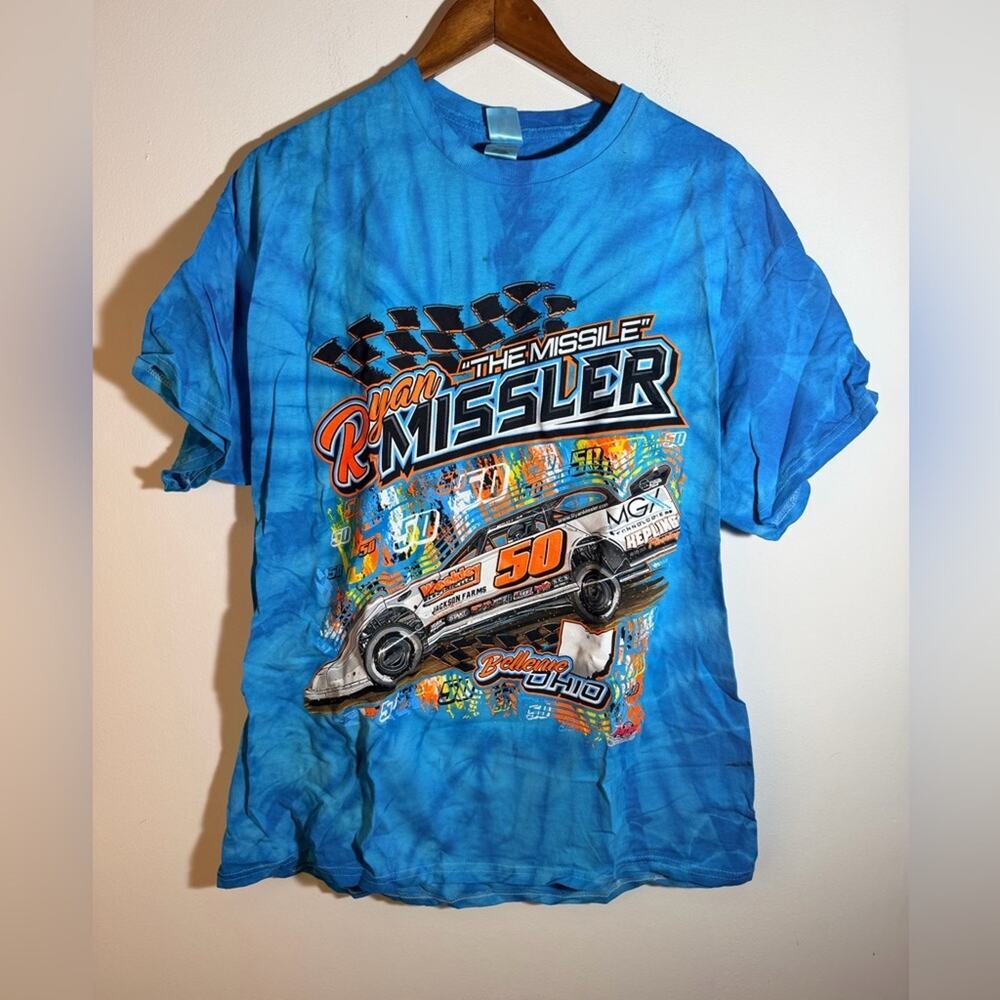 Blue Racing Graphic T-Shirt